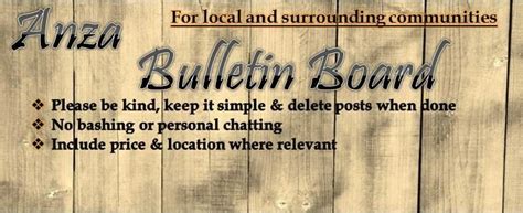 anza crime facebook bulletin board.